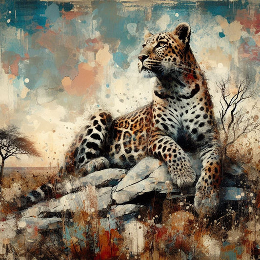 Leopard On A Rock