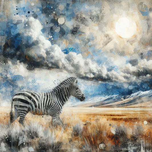 Blue Sky Zebra