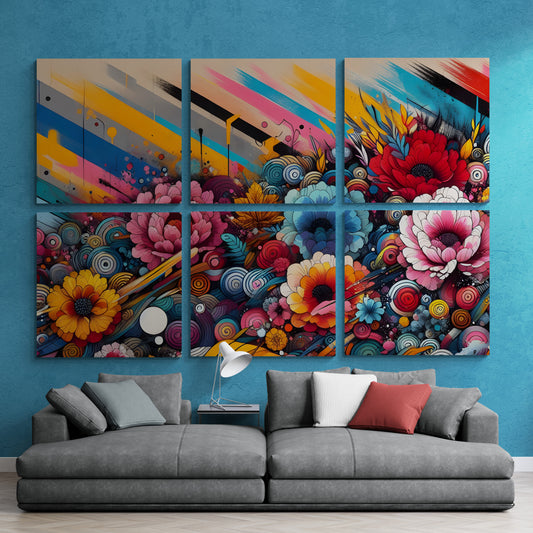 Floral Wall - 6 Piece (3m x 2m)