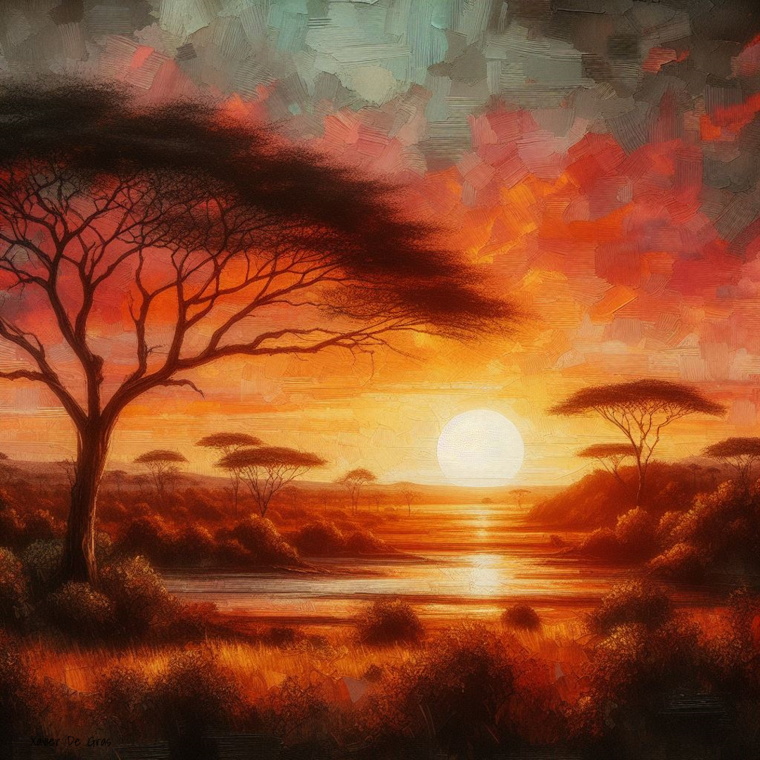 Red Savanna Sunset